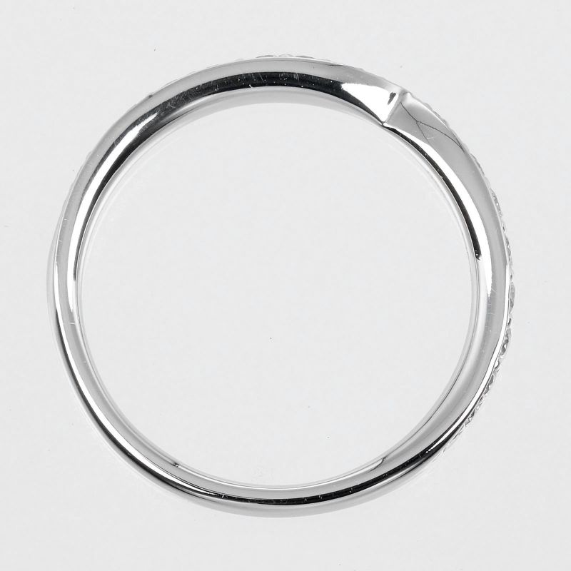 Tiffany & Co Harmony Pt950platinum And Diamonds #6.5 Ladies 2.44g Ring