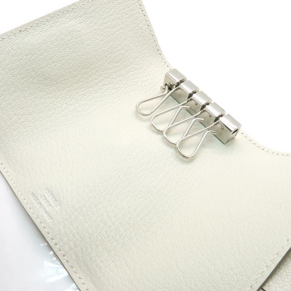 Hermes Bearn Key Case 4 Series Chevre White Series Similar To Svhardware Hermes