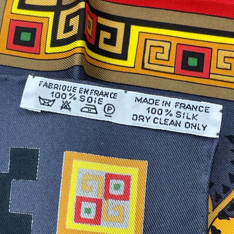 Hermes Carre 90 Musique DES Dieux Music Of The Gods Scarf Silk Black