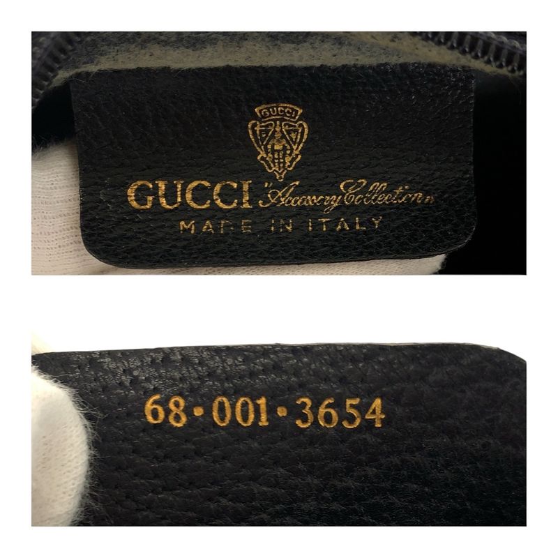 Gucci Sherry Line Old Gucci Navy Gold Hardware Pvc/leather 68 001 3654 Shoulder