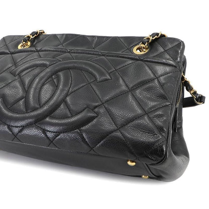 Chanel Matelasse Chain Tote Bag Caviar Skin Black A67294 Matelasse Tote Bag