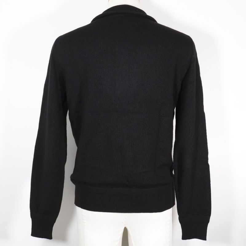 Louis Vuitton Cardigan Rm172q KC7 Han42w Cashmere Black Men's Knit