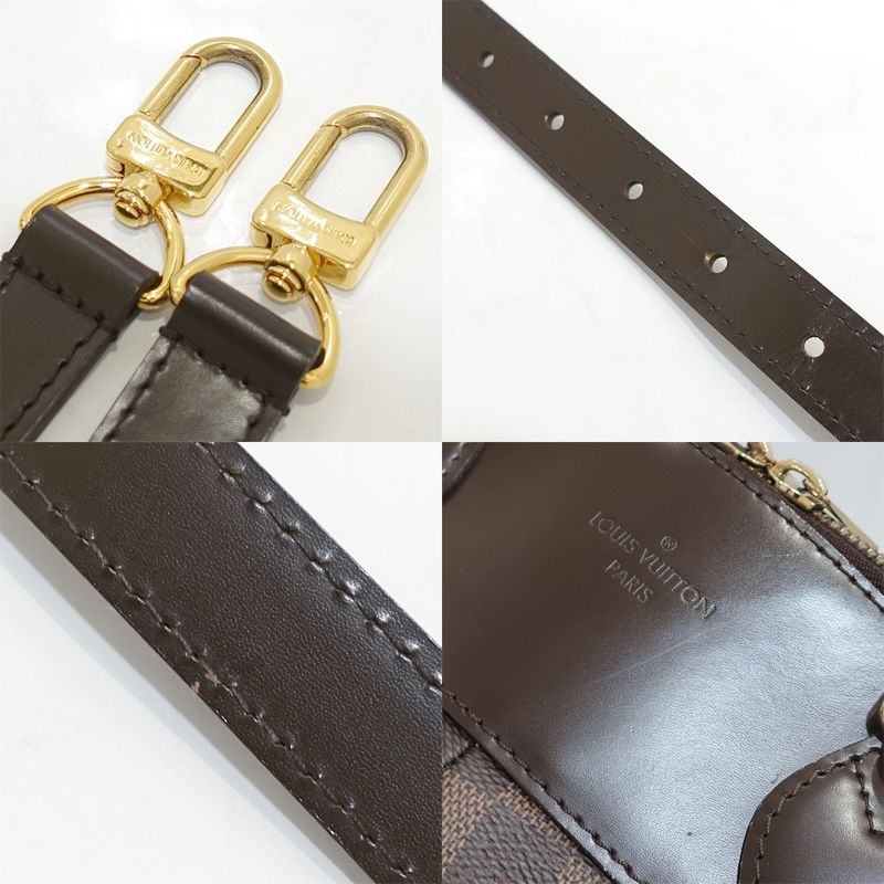 Louis Vuitton Salvi Damier N41399 Brown Gold Hardware Handbag Shoulder