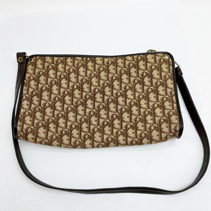 Christian Dior Christian Dior Handbag Shoulder Bag Logo Pattern Beige