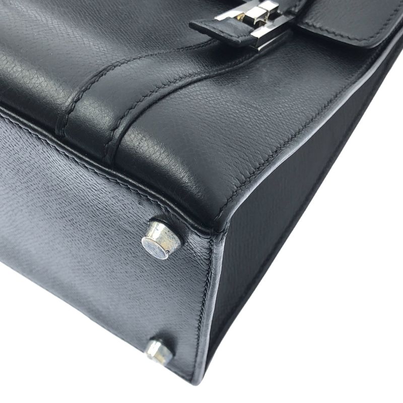 Hermes | Drag 32 G Engraved Silver Hardware Handbag | Black | Women