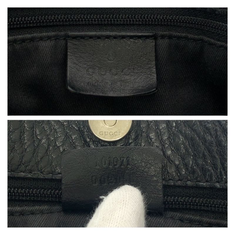 Gucci Black Hardware GG Canvas 101971 Tote Bag Shoulder Bag Women 505312