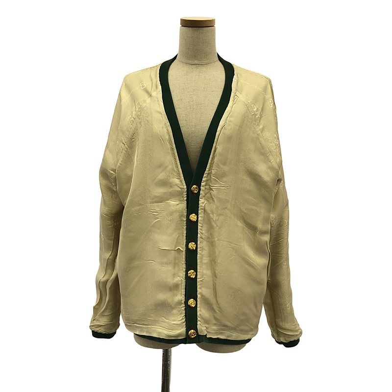 Gucci | Sherry Line Reversible Cardigan | XS | Beige Red Green | Women's