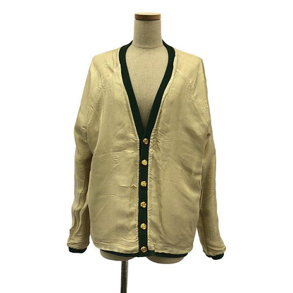 Gucci | Sherry Line Reversible Cardigan | XS | Beige Red Green | Women's