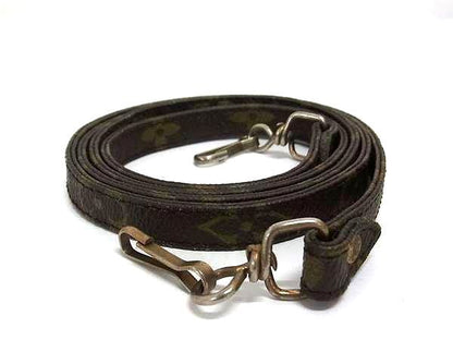 Louis Vuitton Monogram Bag Shoulder Strap Crossbody Women Brown Fr6177