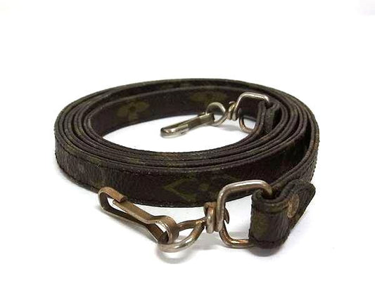 Louis Vuitton Monogram Bag Shoulder Strap Crossbody Women Brown Fr6177