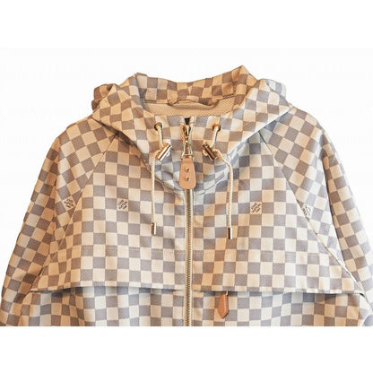 Louis Vuitton Damier Azure Radimir Hooded Parka 1a8rhw Zip Up Outerwear Coat