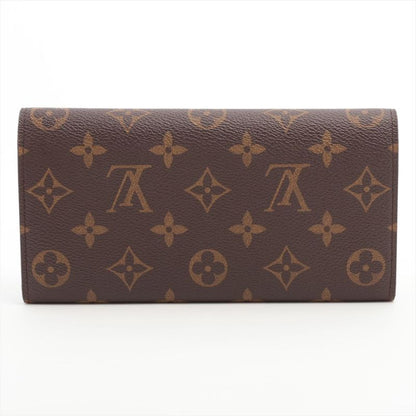 Louis Vuitton Monogram Portefeuille Emilie Zipper Long Wallet M41943 Brown ×