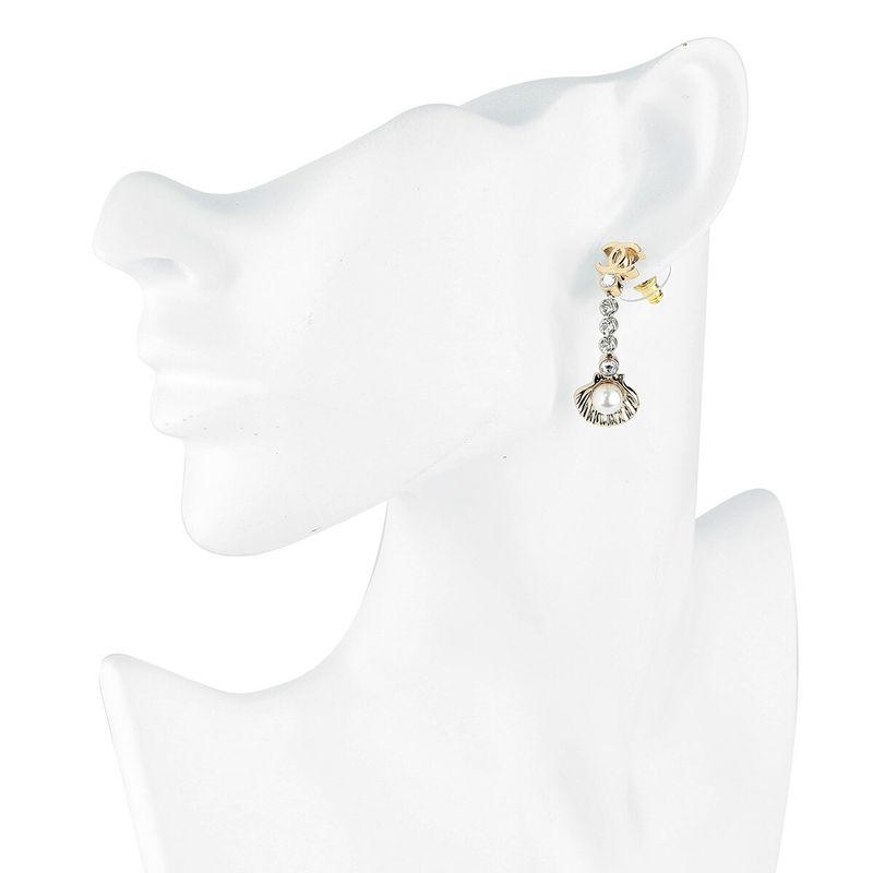 Chanel Earrings Drop Earrings Gold