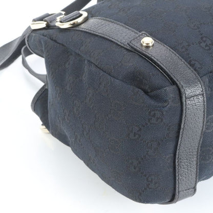 Gucci GG Canvas Abby Leather Tote Bag Shoulder Hand 130736 Black Women's ERE