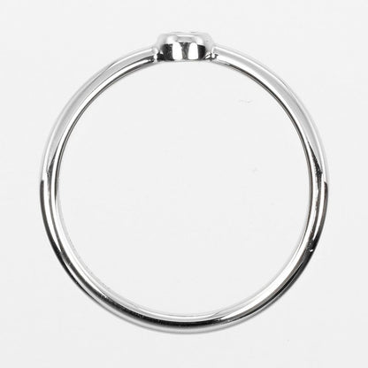 Tiffany & Co Wave Single Row Pt950platinum × Diamond #6 Ladies 1.4g Ring