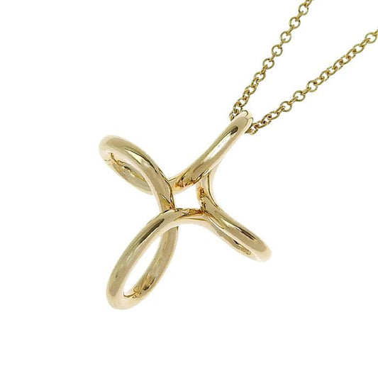 Tiffany & Co Infinity Cross Necklace 18K Yellow Gold 750 Yellow Gold 40.5cm