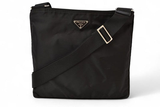 Prada Shoulder Bag Body Bag Prada Tessuto Black Men Women