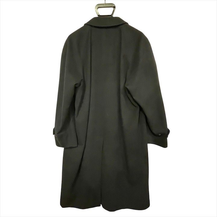 Dior Ready to Wear Cashmere Blend Wool Long Stainless Steel Coat Navy
