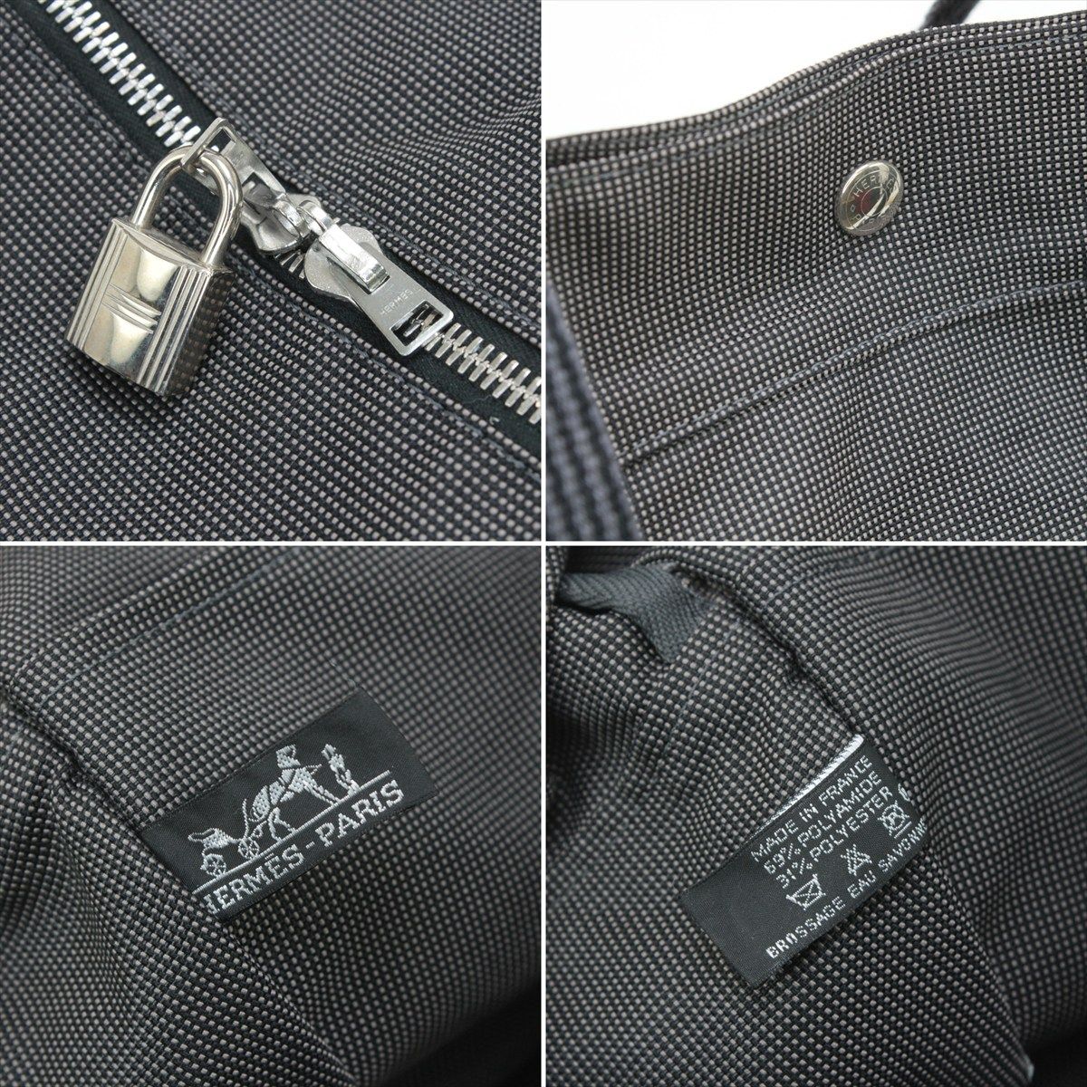 Hermes Her Line TGM Tote Bag Gray