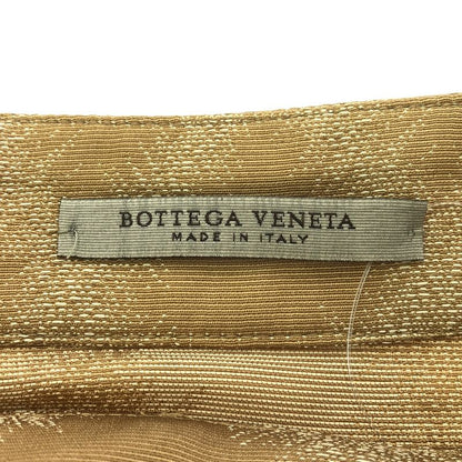 Bottega Veneta Silk Jacquard Skirt Camel Brown 42