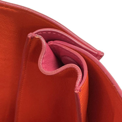 Dior/christian Dior Addict Tote Bag Pink And Orange Leather
