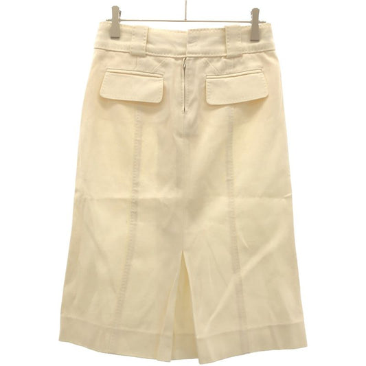 Louis Vuitton Cotton Linen Skirt White 36