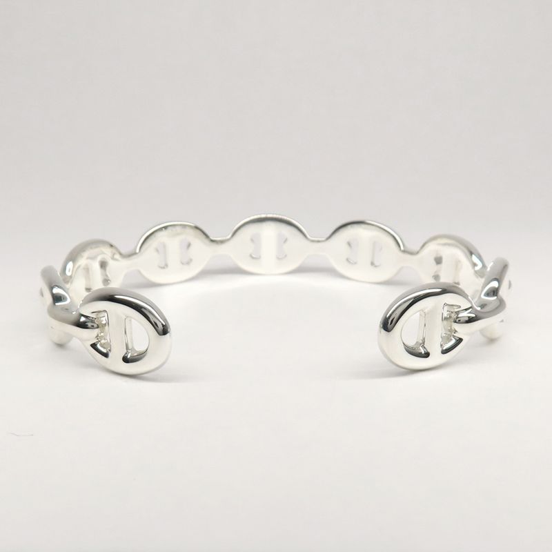 Hermes Bracelet Chaine D'ancre Anchene Bangle ST Size Ag925 Jewelry -