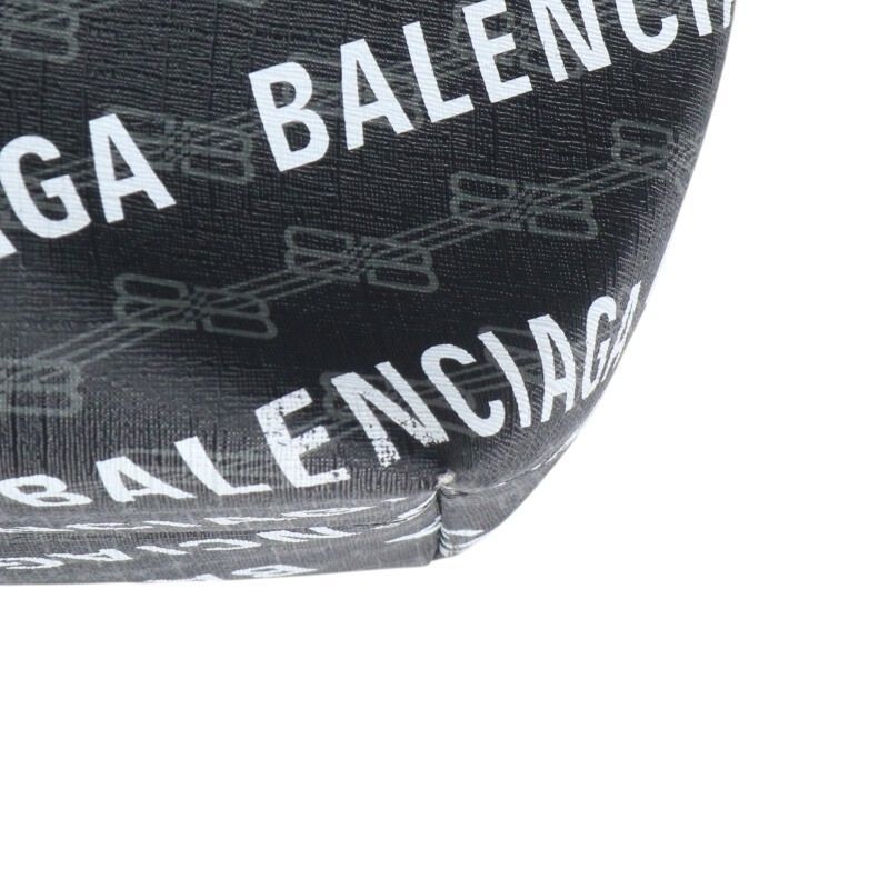 Balenciaga 702703 PVC Tote Bag With Logo All Over Men's