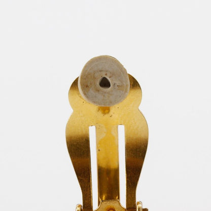 Chanel Coco Mark Vintage Gold Plated Green Gold Ladies 18.72g Earrings