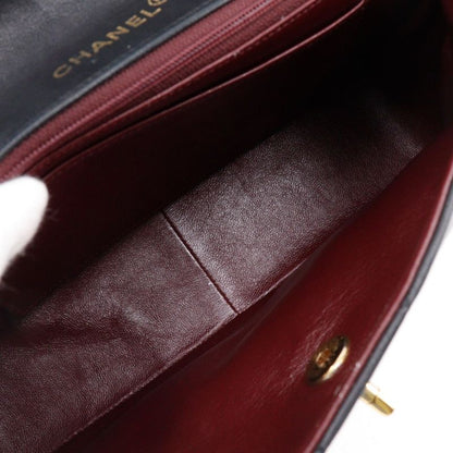 Chanel Matelasse Chain Shoulder Vintage Lambskin Black Women Shoulder Bag