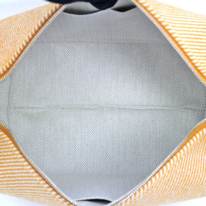 Hermes Brid A Black PM Au-carre Handbag Pouch Faube Orange Ladies Unused
