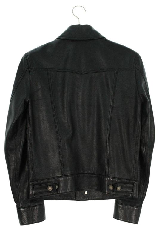 Saint Laurent Paris 529949 Yc2oc Tracker Leather Jacket Men's 42