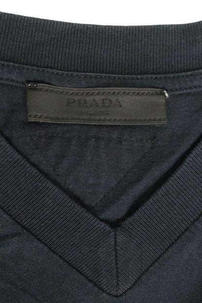 Prada Ujm714 Triangle Logo Embroidered Patch T-shirt Men's XL