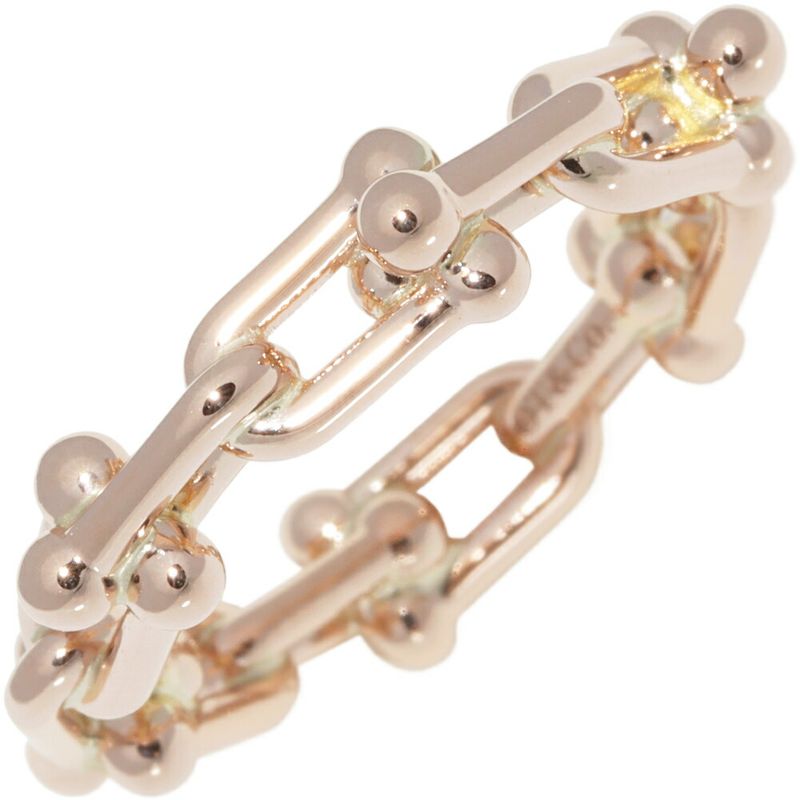 Tiffany & Co Rings 18K Pink Gold Hardware Micro Link Ring