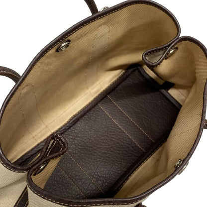 Hermes Garden Party TPM Ivory And Dark Brown Leather