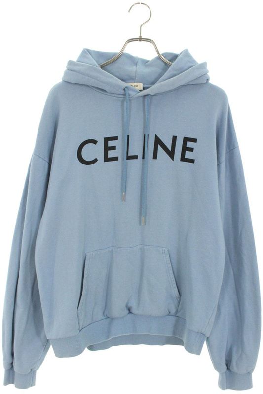 Celine 2y321670q Classic Logo Loose Pullover Hoodie Men's XL