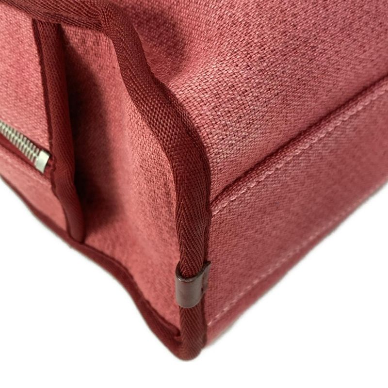 Chanel Shoulder Bag Deauville Beau Ring Bag Bordeaux Chain Shoulder / Silver