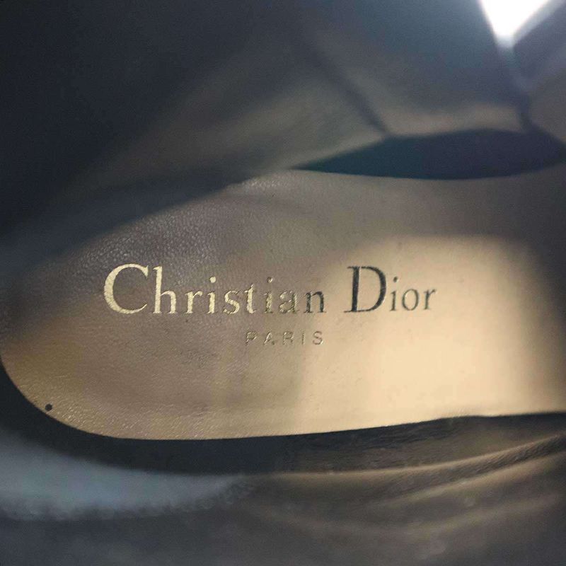 Christian Dior D-Circus Glitter Heel Boots Black 36