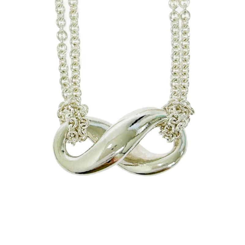 Tiffany & Co Silver Infinity Necklace 7.8g 925 Engraved 459169 Necklace