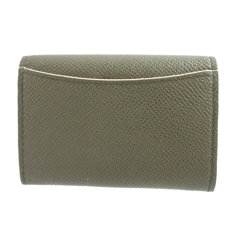 Bulgari Leather Green Coin Case Wallet 1534 Bvlgari