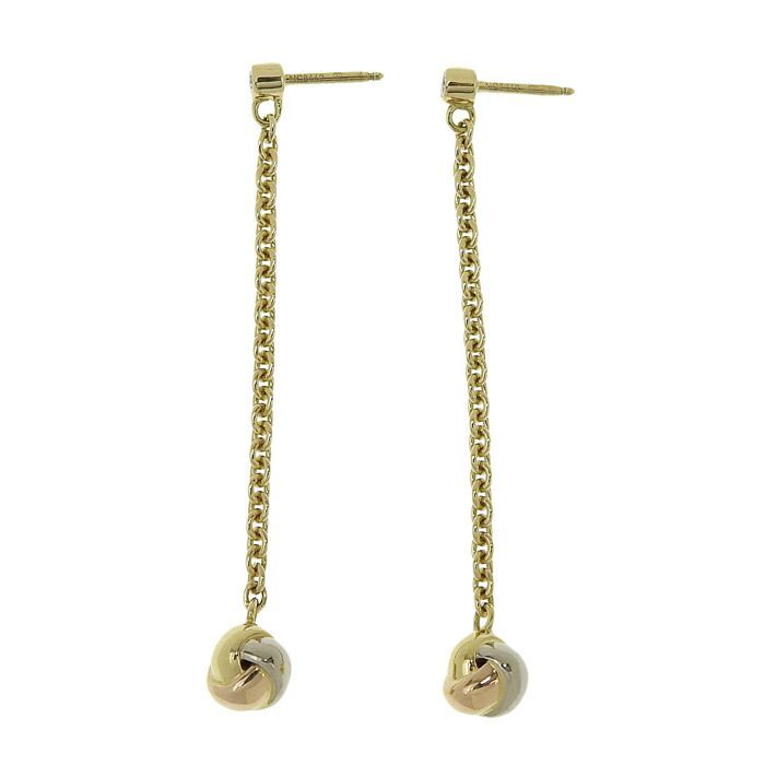 Cartier Baby Trinity Earrings 18K Yellow Gold 18K White Gold 18K Pink Gold 750