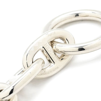 Hermes Bracelet Chaine D'ancre MM Silver 925 Silver 14 Frames Star Ring Silver