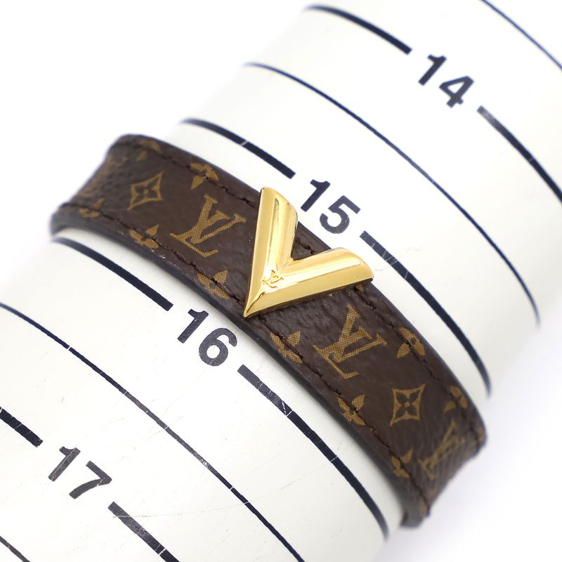 Louis Vuitton Bracelet Essential V Bracelet Metal Monogram Canvas Monogram