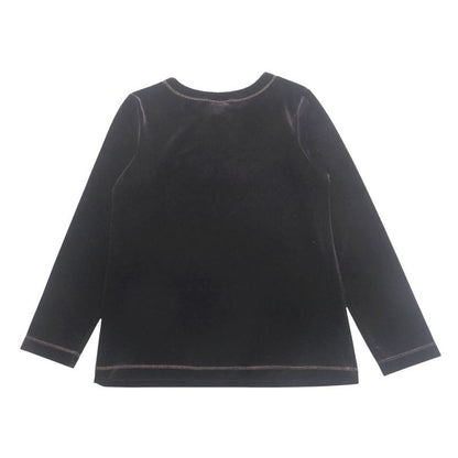 Fendi Vintage Cut And Sewn Size M FF Zucca Logo Velvet Long Sleeves Velour