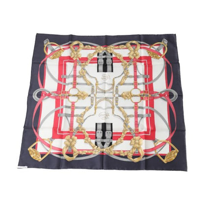 Hermes Carré 90 Carré 90 Large Keynote Crano Manege Scarf Hermes Navy