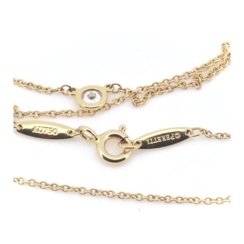 Tiffany & Co By The Yard Diamond Necklace 18K Yellow Gold (18k Yellow Gold)