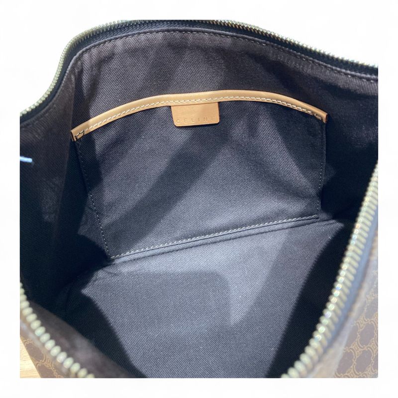 Celine ⑤ Macadam Hand Bag Triomphe Women's Brown FREE