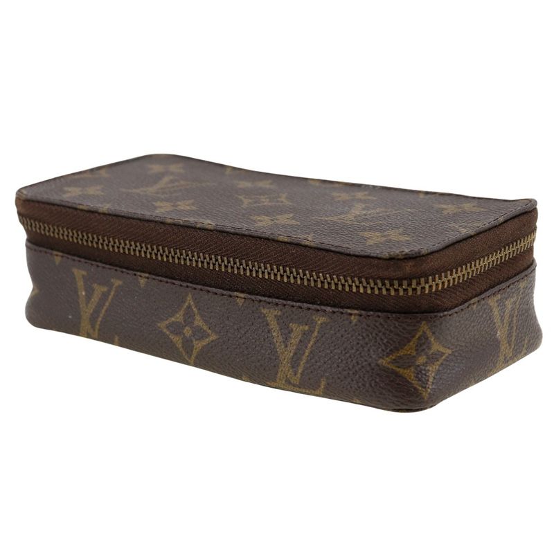 Louis Vuitton Poche Monte Carlo Jewelry Case M47352 Monogram Canvas Unisex Pouch