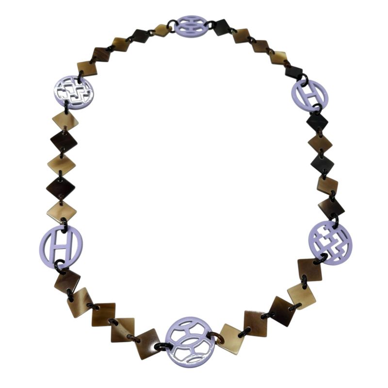 Hermes Ava Buffalo Horn Necklace