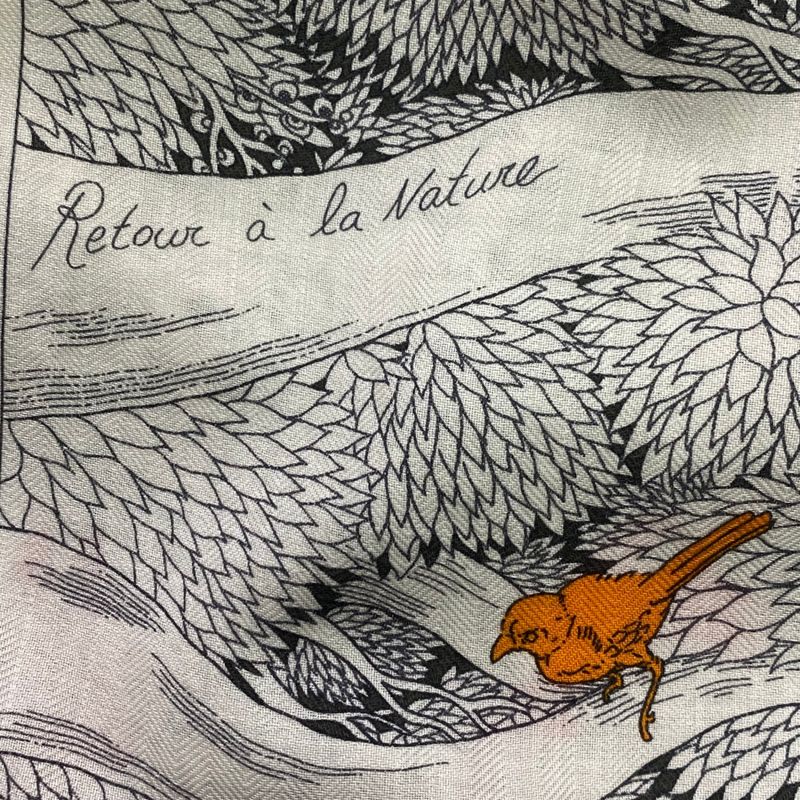 Hermes Spring/summer 2023 Scarf Shawl Cashmere And Silk Carre 140 Large Retour